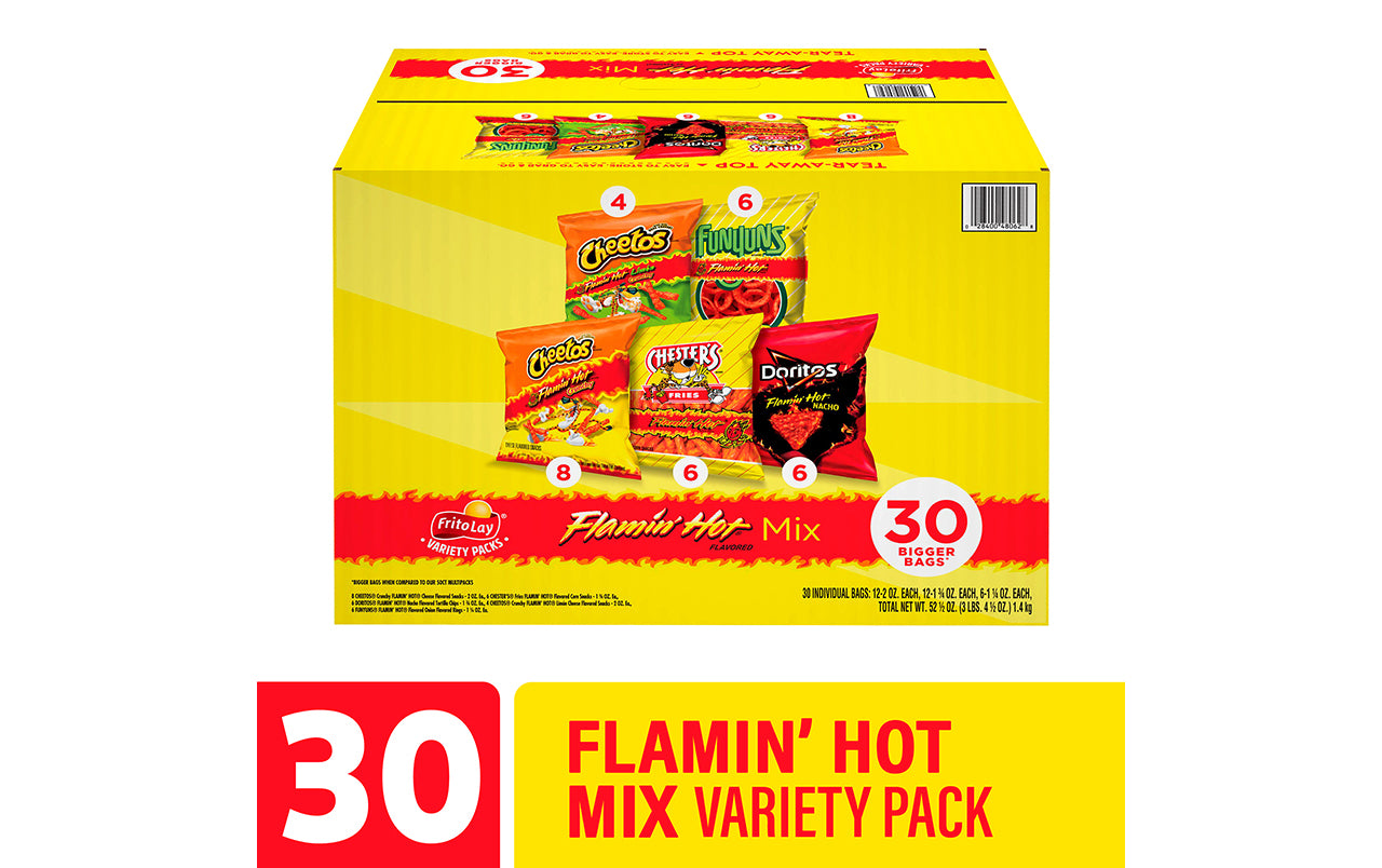 FRITO LAY Flamin' Hot Mix, 30 Count