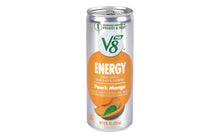 Load image into Gallery viewer, V8 +Energy Peach Mango Energy Drink Juice, 8 oz, 24 Count
