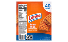 Load image into Gallery viewer, LANCE Toast Chee Peanut Butter Cracker Sandwiches, 40 Count
