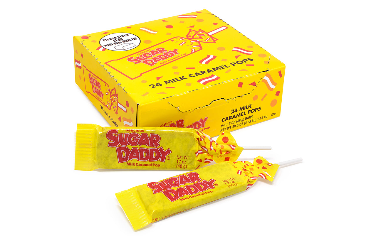 Sugar Daddy Pops, Large 1.7 oz, 24 Count