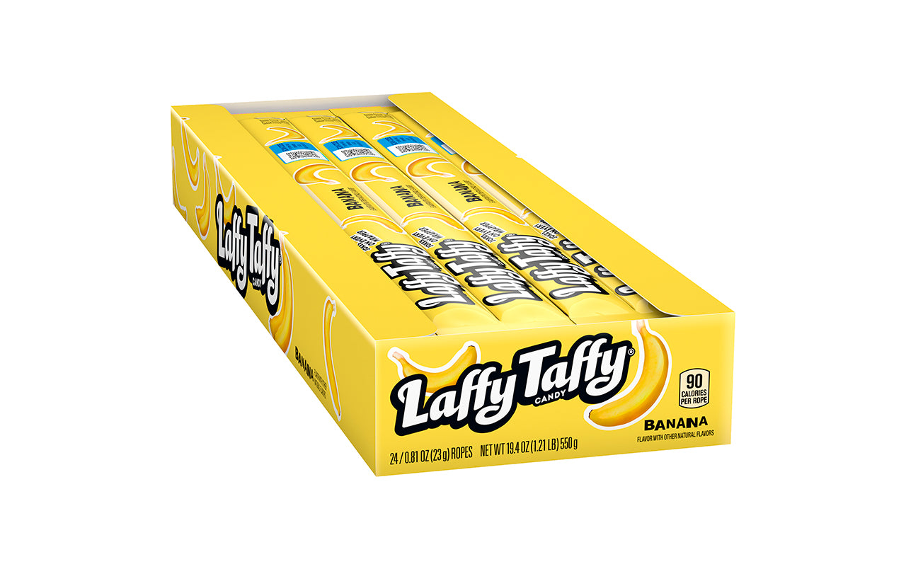 Laffy Taffy Ropes Banana, 24 Count