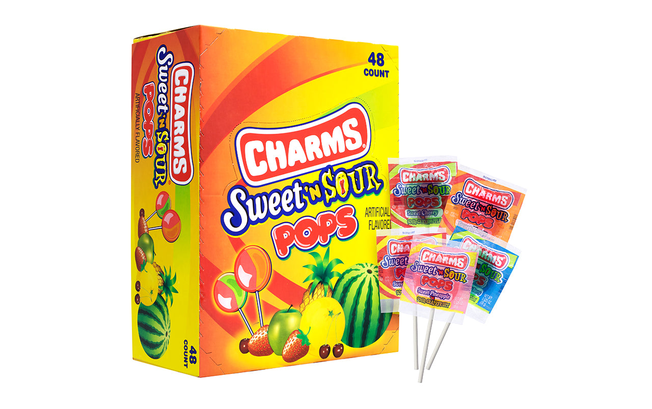 Charms Sweet & Sour Pop, 48 Count