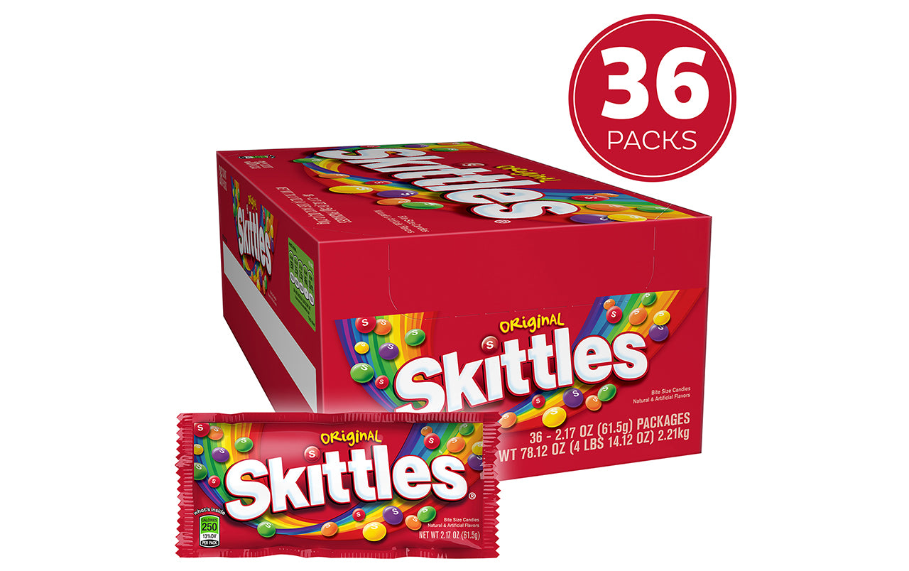 Candy With Rep Packet Skittles Fun Size Packets