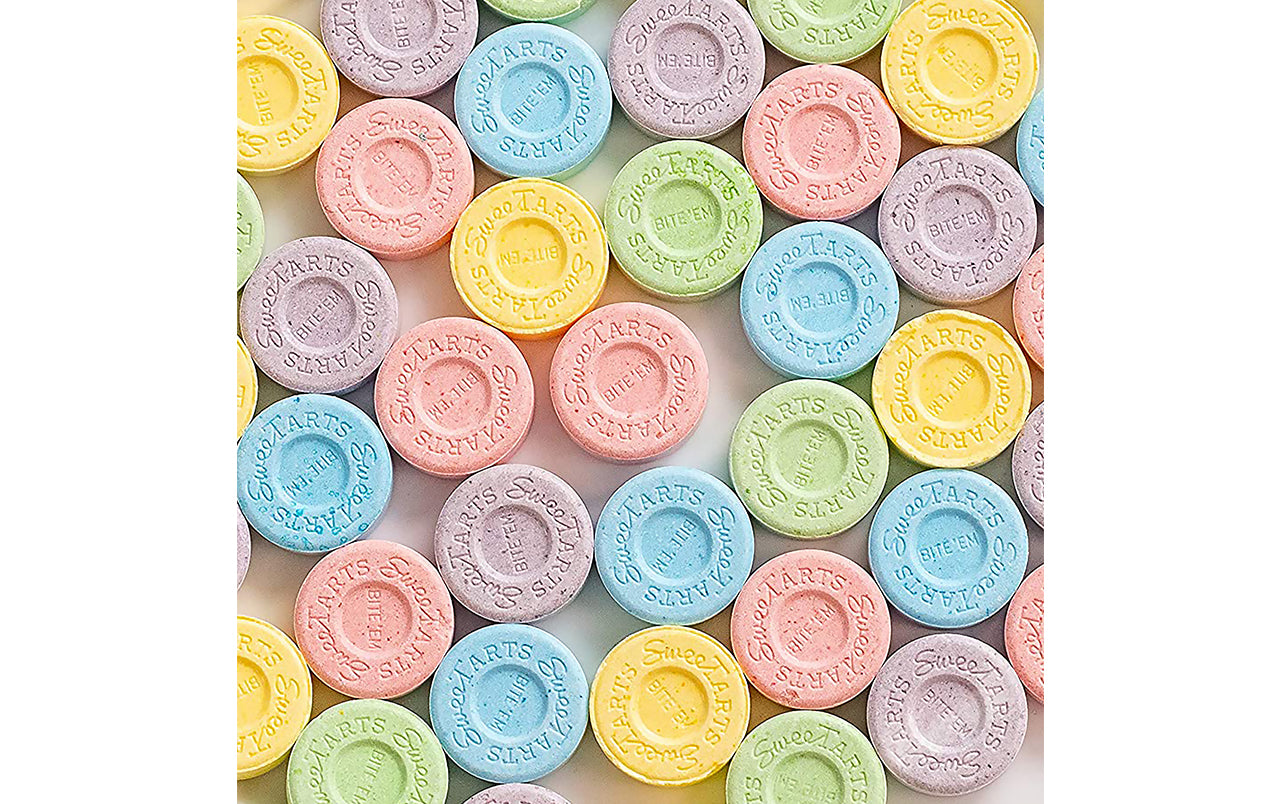 Sweet and Sour Pastel Candy Tarts Pattern Pin for Sale by