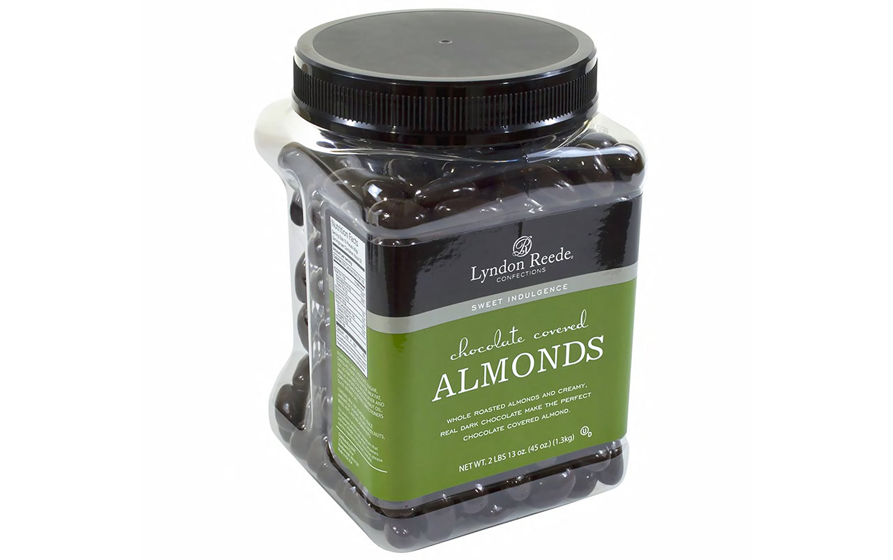LYNDON REEDE Dark Chocolate-Covered Almonds, 45 oz