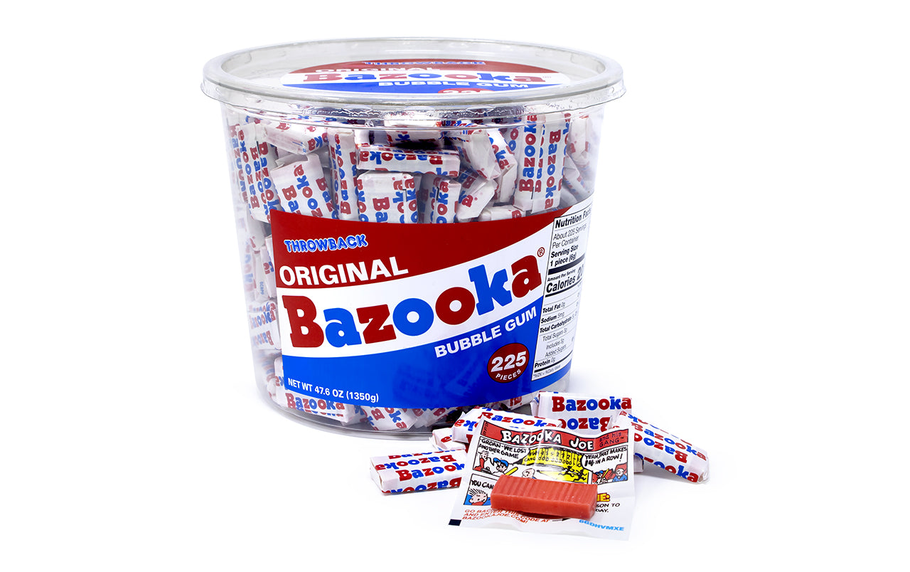 Bazooka Original Gum Tub, 225 Count