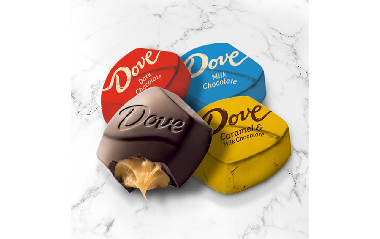 Dove Promises Dark Chocolate Candy Individually Wrapped Bulk Pack( 43.07 oz, 150 Piece) Bag