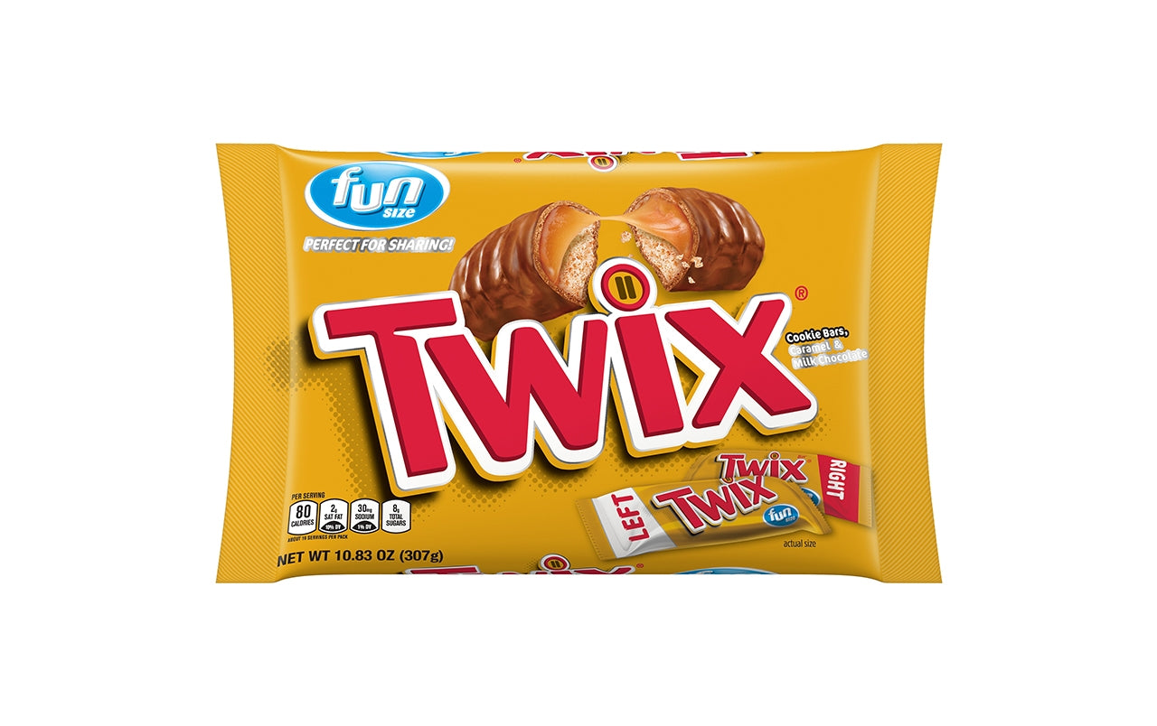 TWIX Caramel Fun Size Candy Bars, 10.83oz Bag