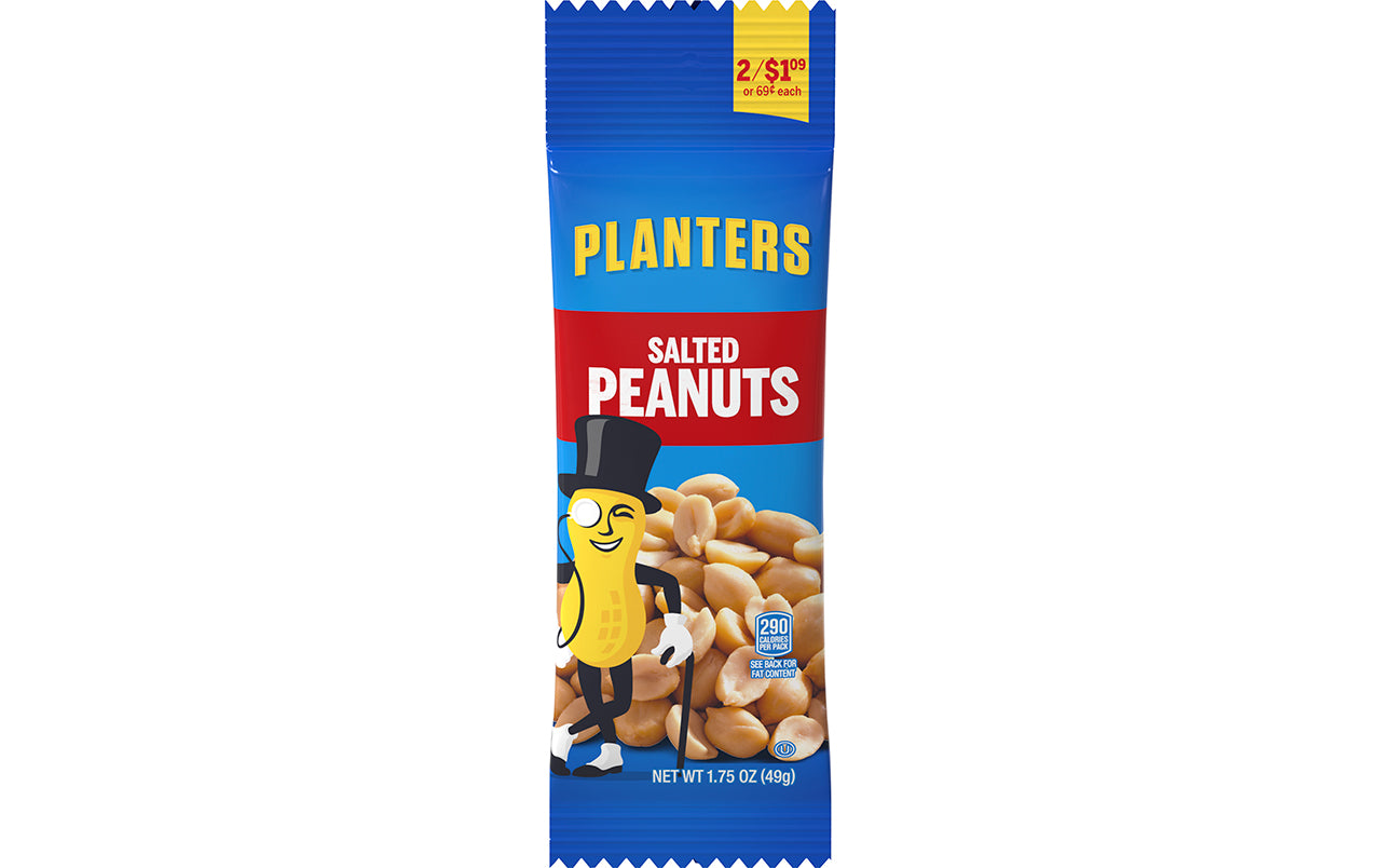 PLANTERS Salted Peanuts, 1 oz, 48 Count –
