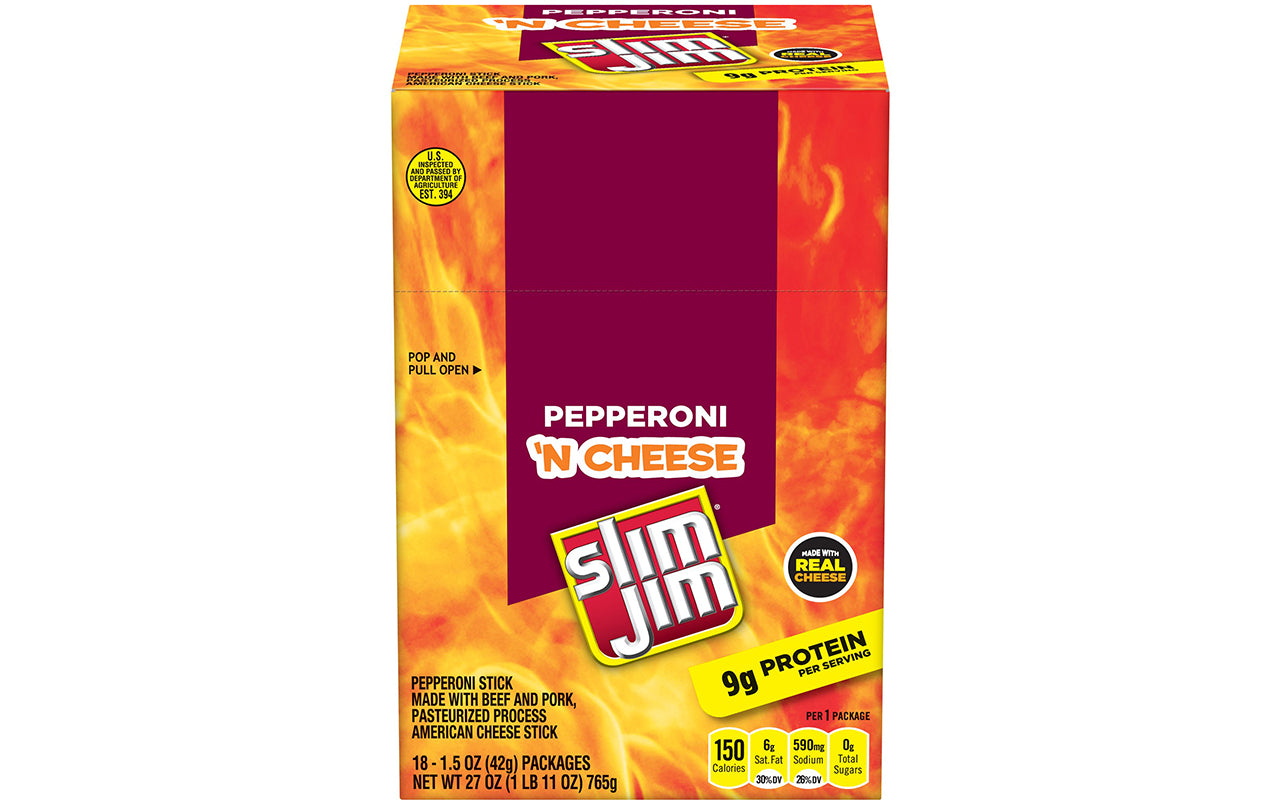 Slim Jim Original Smoked Snack Stick, 0.28 oz, 26 counts - Price Rite