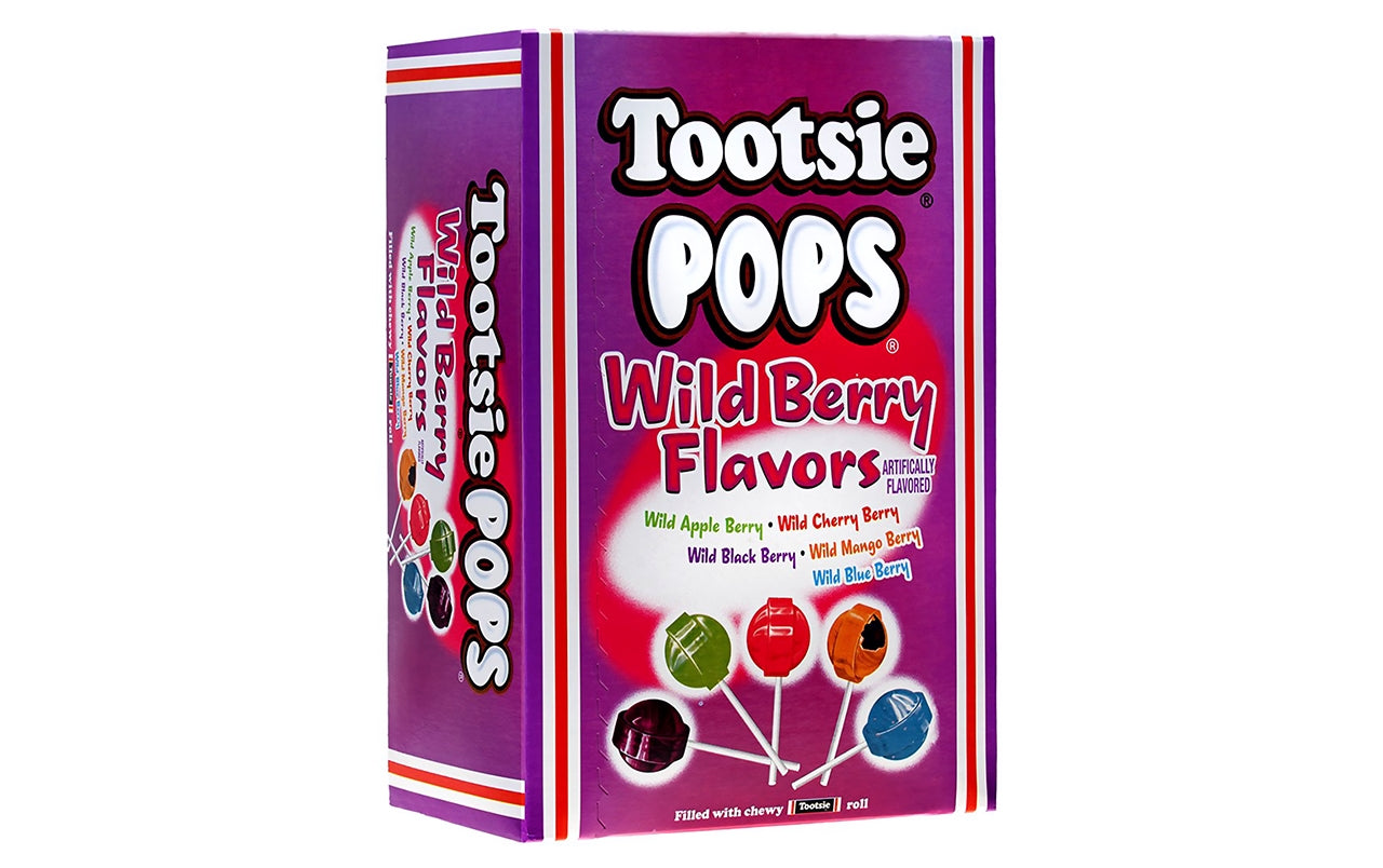 Tootsie Pops Wild Berry, 100 Count