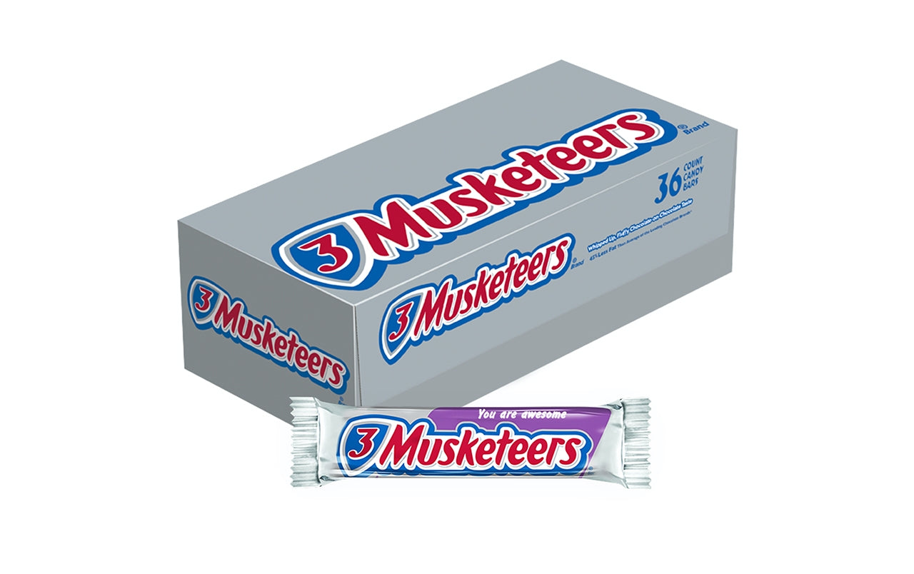 3 Musketeers Bars, 1.92 oz, 36 Count