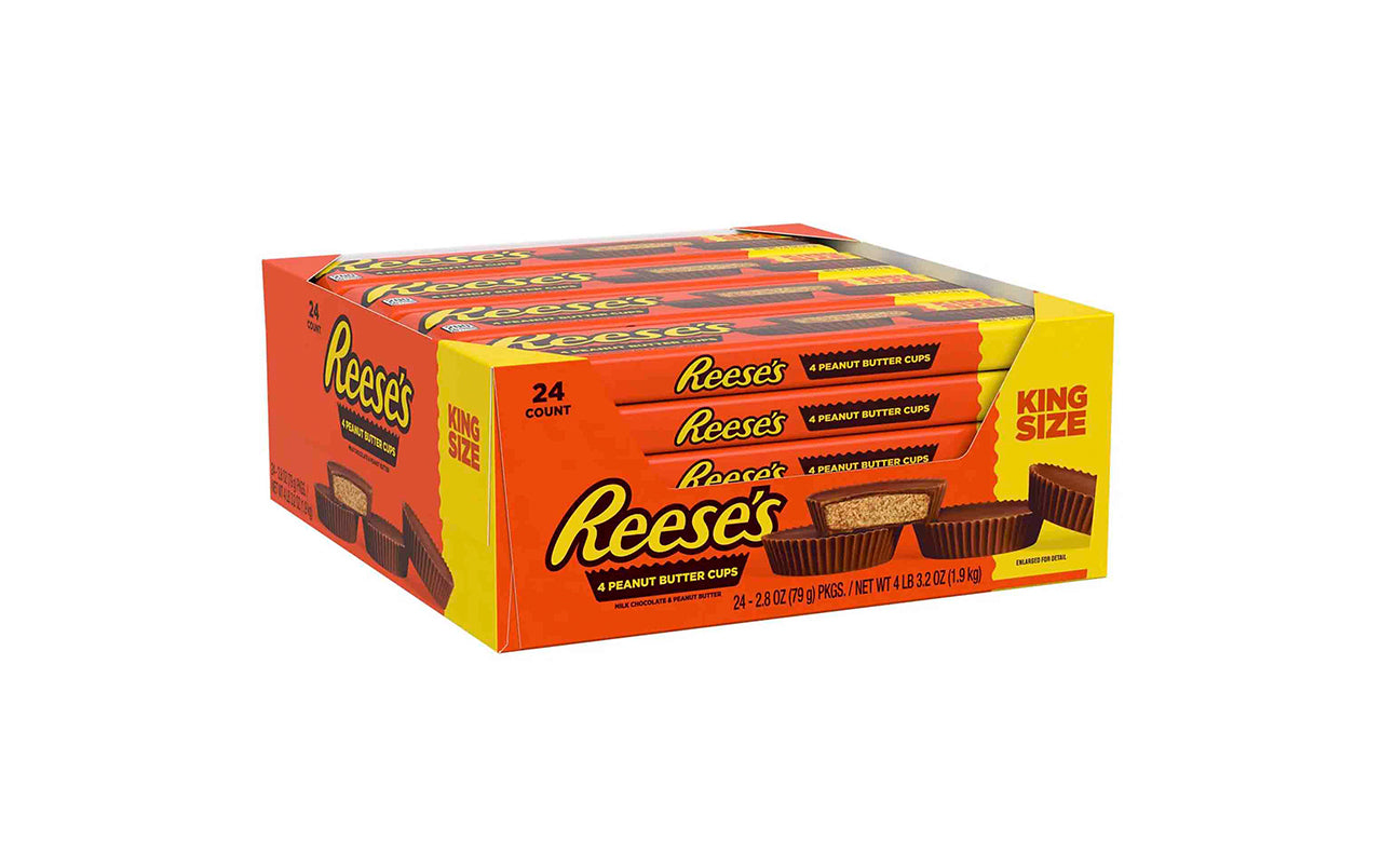 Reese's King Size Peanut Butter Cup, 2.8 oz, 24 ct - Span Elite