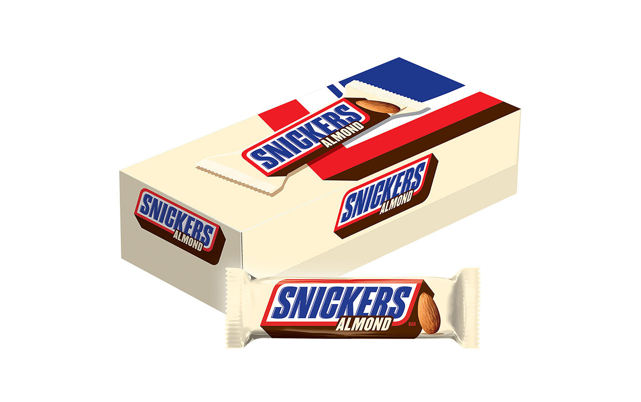 Snickers Almond Bar, 1.76 oz, 24 Count