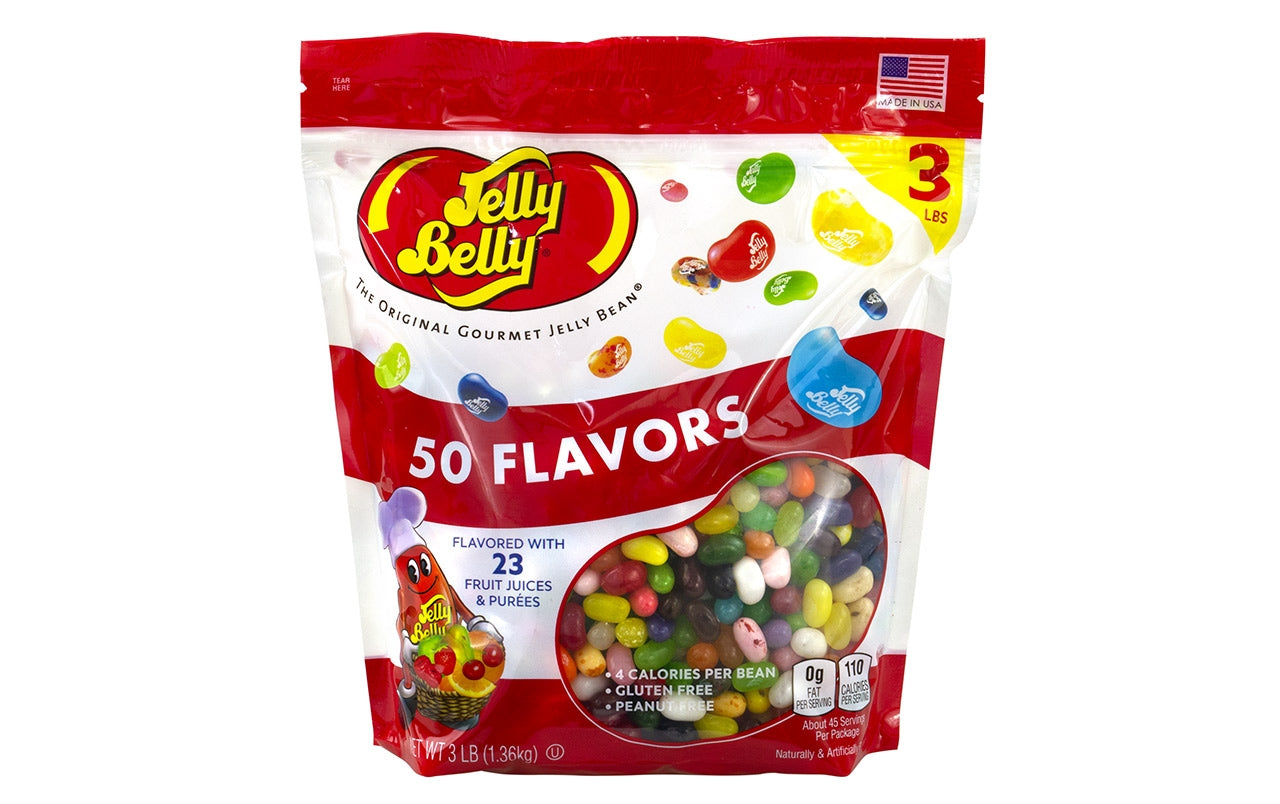 JELLY BELLY 50 Flavors Jelly Beans Assortment, 3 lb