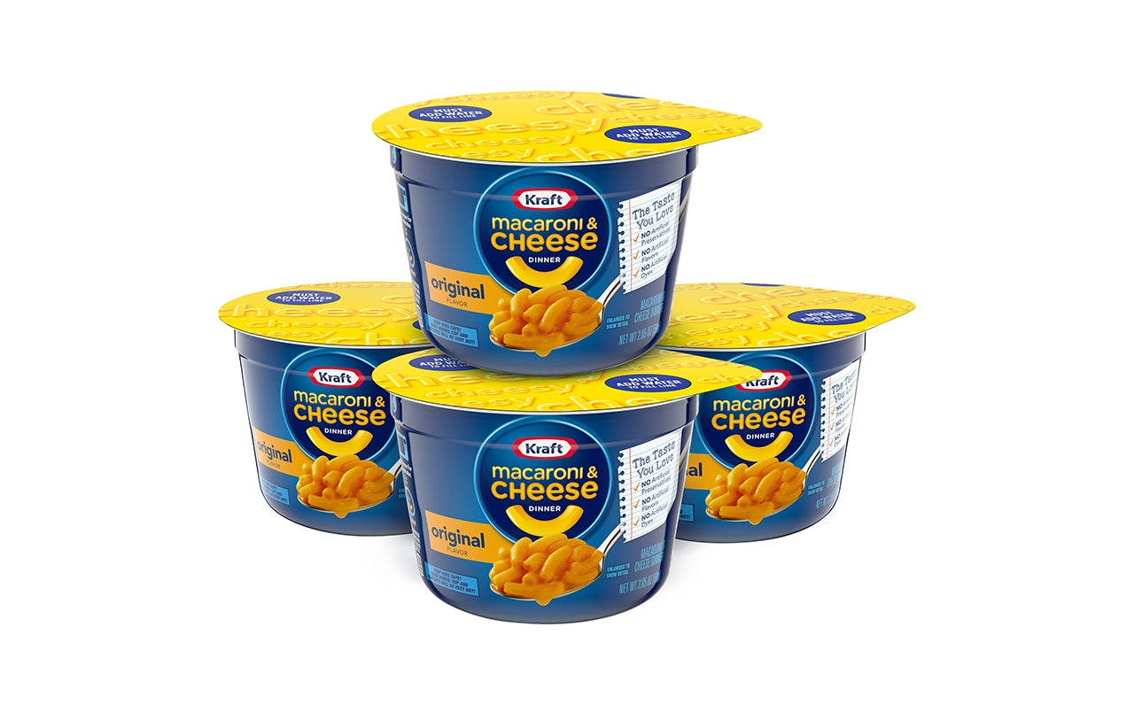 KRAFT MAC & CHEESE Easy Mac Cups, 12 Count – Candydistributors.com