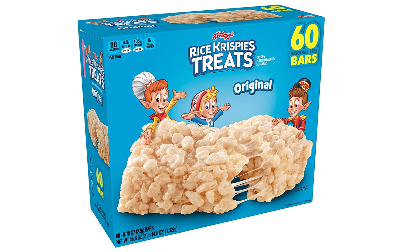 Kellogg's Rice Krispies Treats 52個入り Kellogg's Rice Krispies Treats Valentine Square Minis, 52 ct