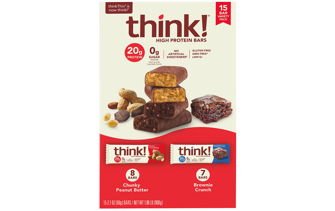 thinkTHIN High Protein Bars Variety 20g Protein, 15 Count