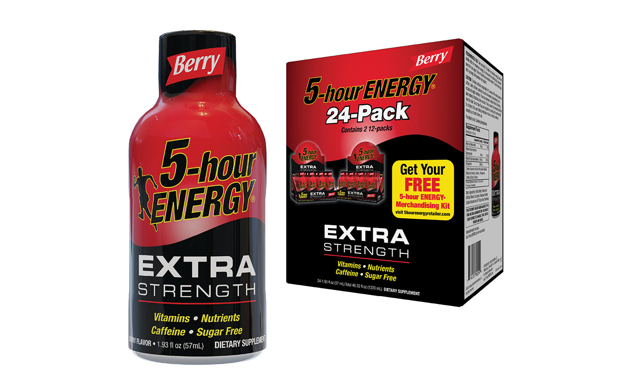 5 Hour Energy Extra Strength Berry, 1.93 oz, 2 12-Packs