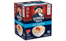 Load image into Gallery viewer, Quaker Oats Quick 1-Minute 100% Whole Grain Oats, 40 oz, 2 Pack
