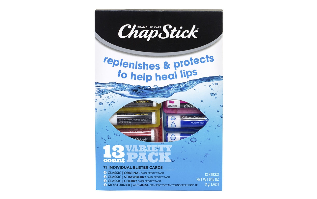 CHAPSTICK Lip Care Variety Pack, 13 Count