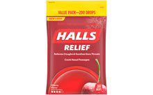 Load image into Gallery viewer, HALLS Cough Suppressant Cherry Cough Drops Triple Soothing Action, 200 Count
