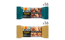 Load image into Gallery viewer, KIND Minis Dark Chocolate Nuts &amp; Sea Salt and Caramel Almond &amp; Sea Salt Variety, 0.7 oz, 32 Count
