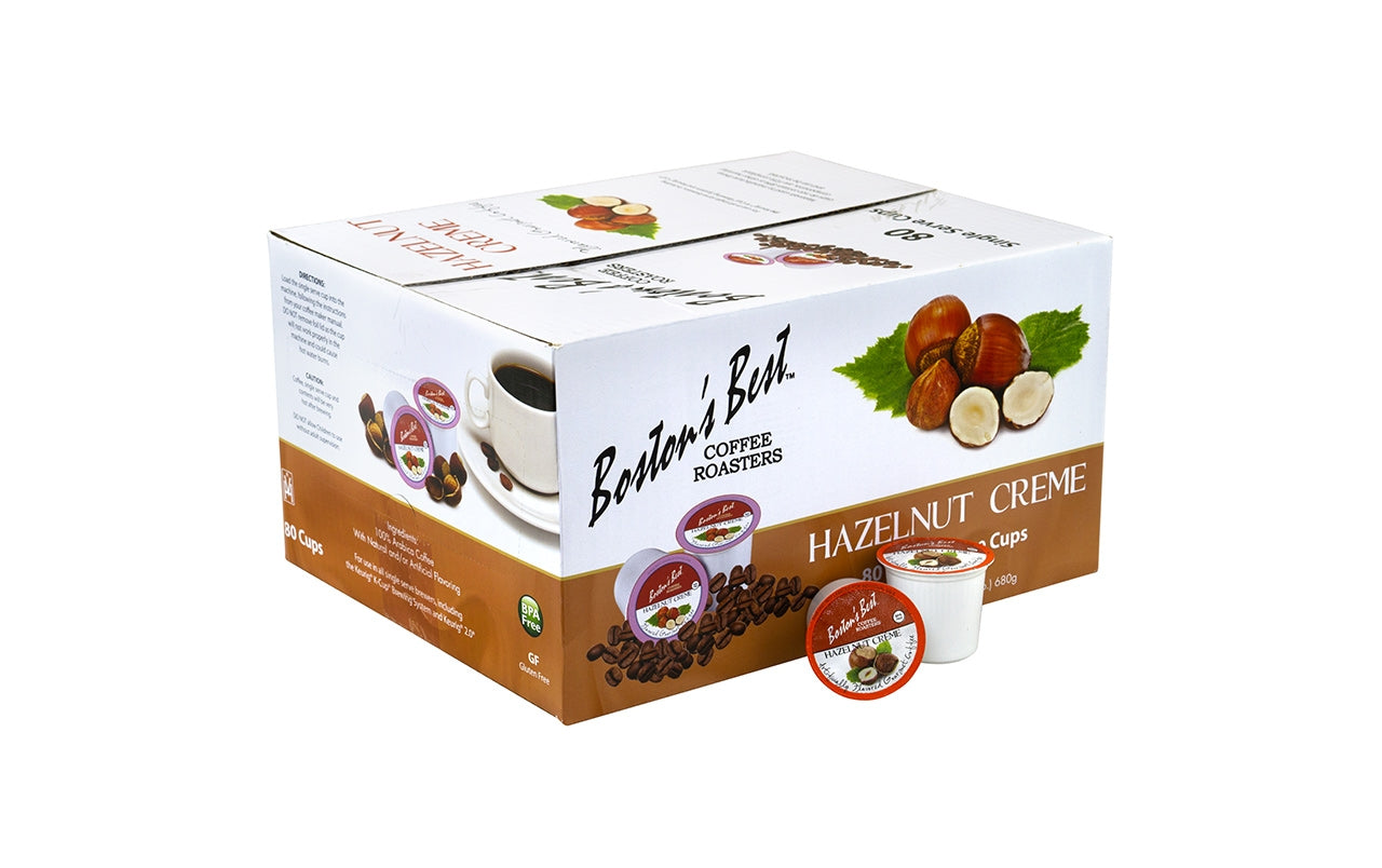 BOSTON'S BEST Coffee K-Cups Hazelnut CrÃ¨me, 80 Count –  Candydistributors.com