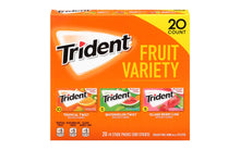 Load image into Gallery viewer, TRIDENT Sugar-Free Gum Fruit Variety, 14 Pieces, 20 Count
