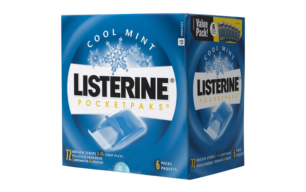 All Travel Sizes: Wholesale Listerine Cool Mint PocketPaks Breath