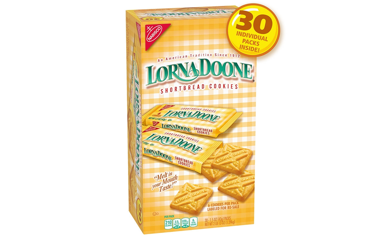 LORNA DOONE Shortbread Cookies, 1.5 oz, 30 Count