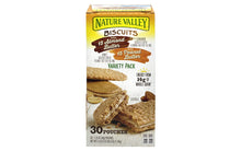 Load image into Gallery viewer, NATURE VALLEY Biscuits Almond Butter &amp; Peanut Butter Variety Pack, 1.35 oz, 30 Count
