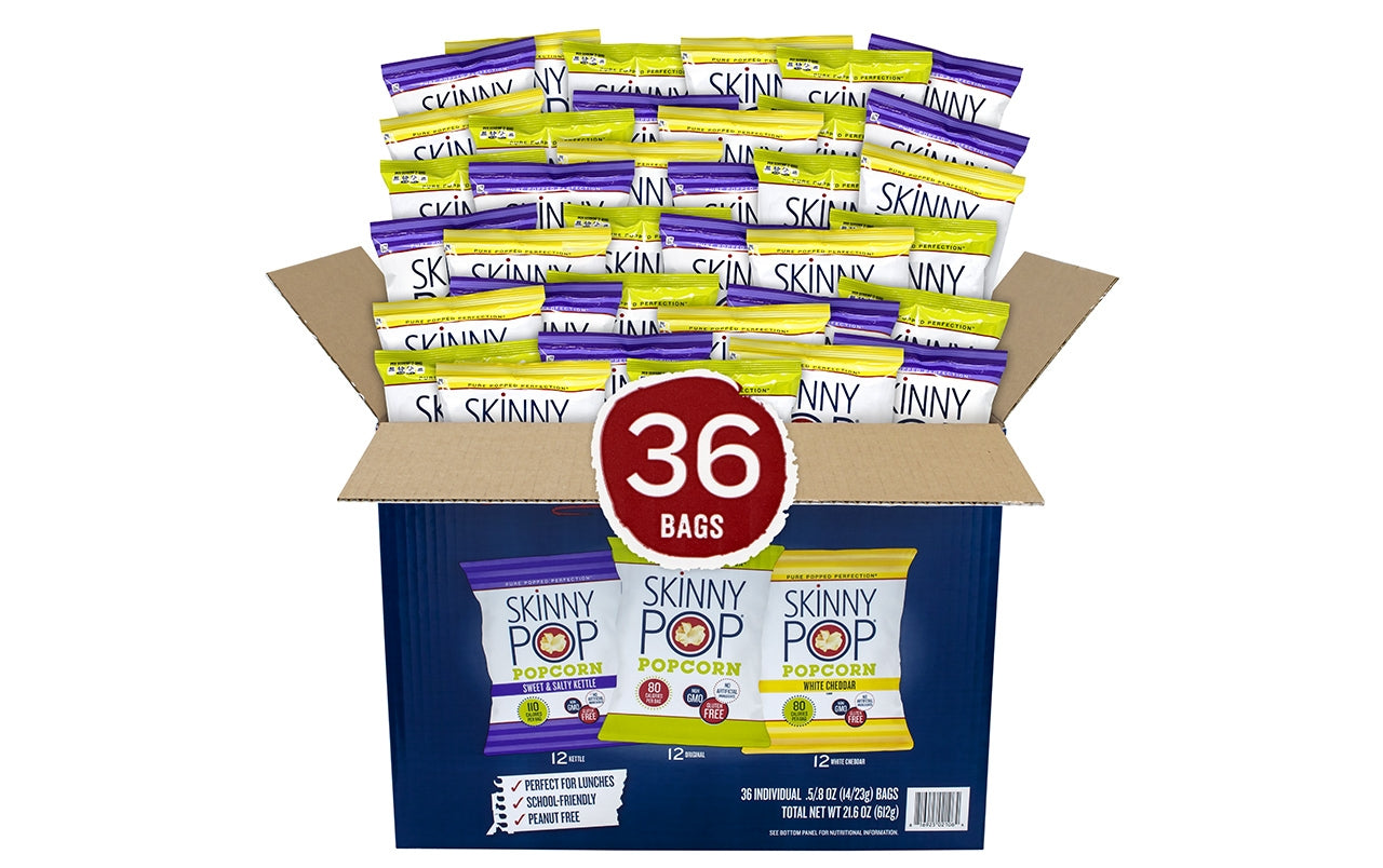 SKINNY POP Variety Snack Pack, 36 Count