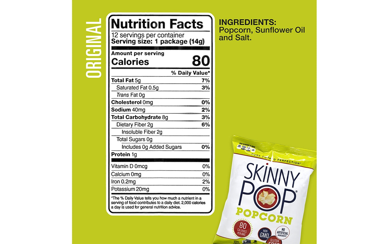 SkinnyPop Popcorn Variety Snack Pack - 36 ct