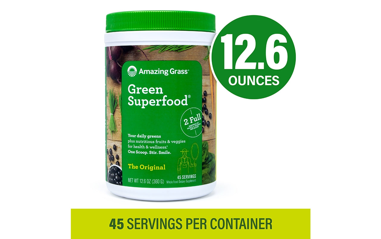 AMAZING GRASS Green Superfood Original, 12.6 oz