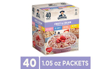 Load image into Gallery viewer, QUAKER Instant Oatmeal Fruit &amp; Cream Variety Pack, 40 Count
