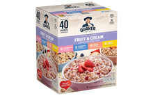 Load image into Gallery viewer, QUAKER Instant Oatmeal Fruit &amp; Cream Variety Pack, 40 Count
