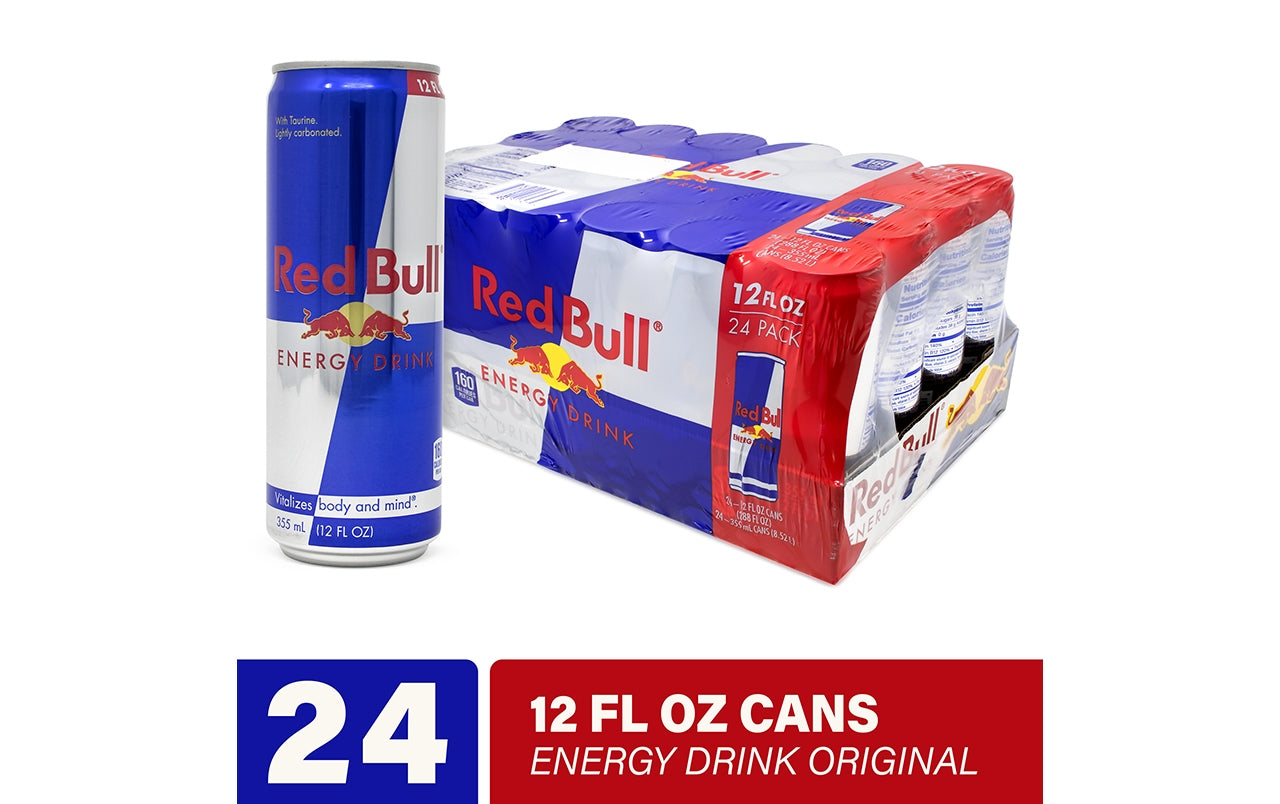 Drink Count 24 RED oz, 12 – Original, Energy BULL