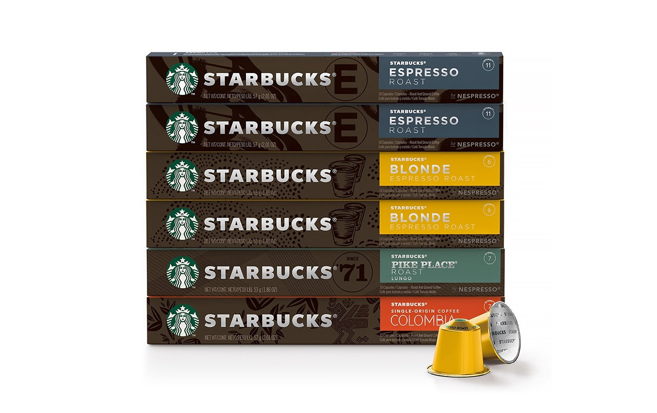 Starbucks Espresso Roast Dark Coffee 10 Capsules by Nespresso Intensity 11  , 57g
