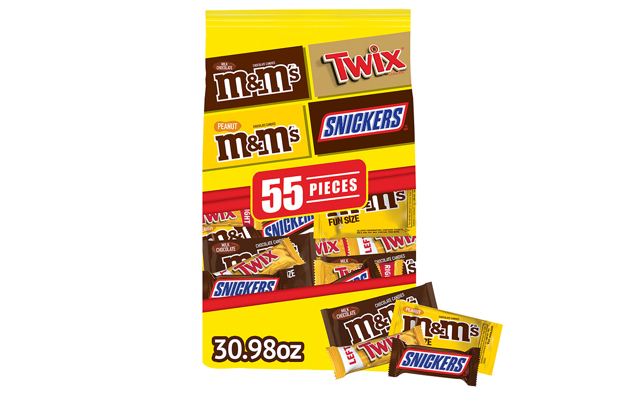Candy Favorites Milk Chocolate M&M's 7 oz. Flat Bags - 6 / Box