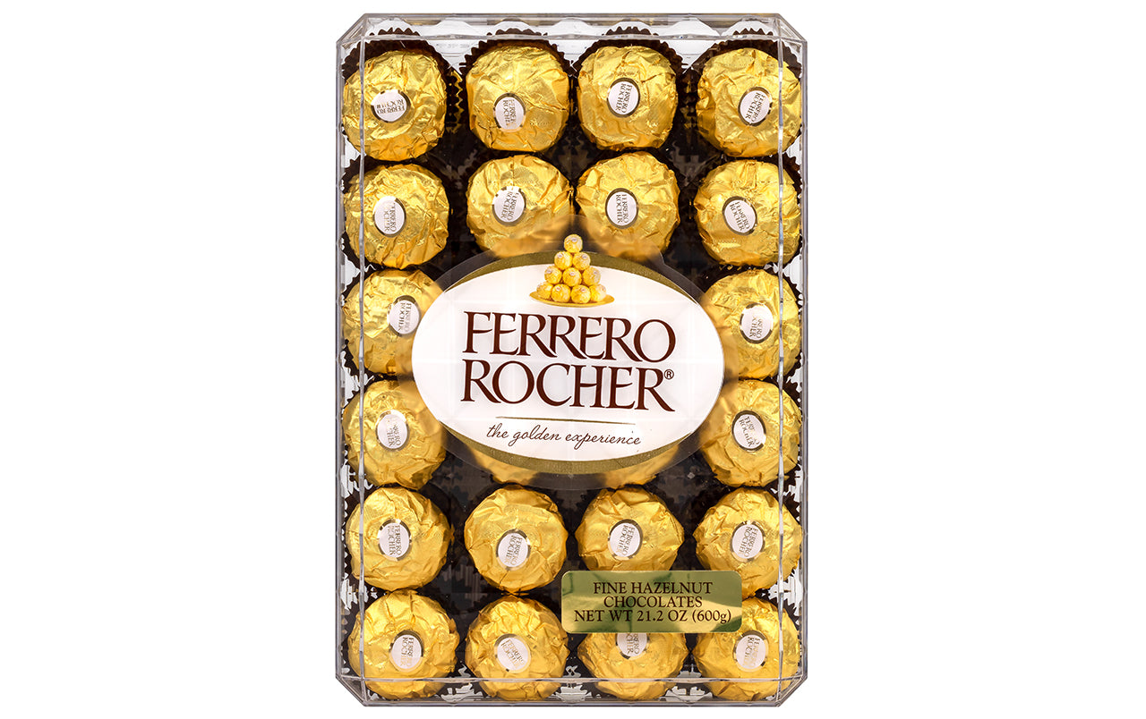 FERRERO ROCHER Hazelnut Chocolate Diamond Gift Box, 48 Pieces