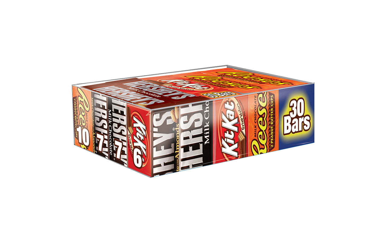 Hershey Chocolate Full Size Variety Pack, 45 oz, 30 Count