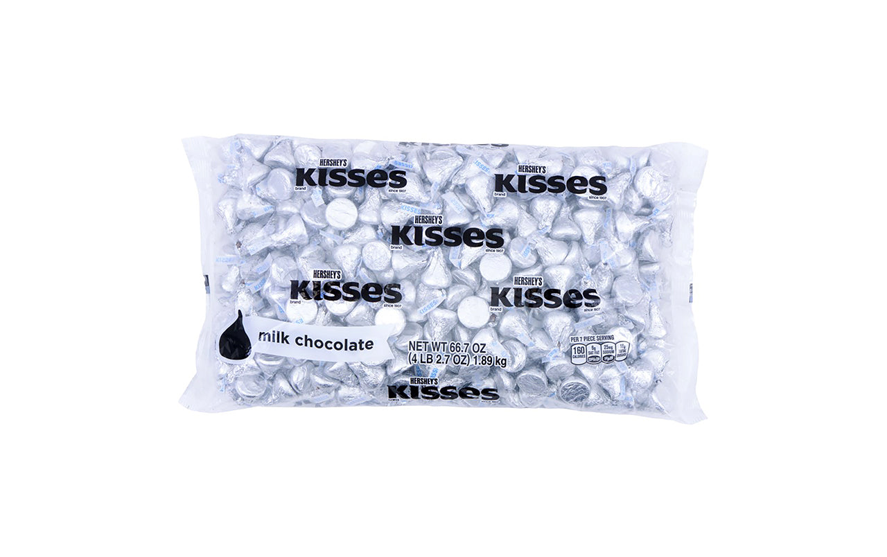 KISSES Milk Chocolates, White, 66.7 oz