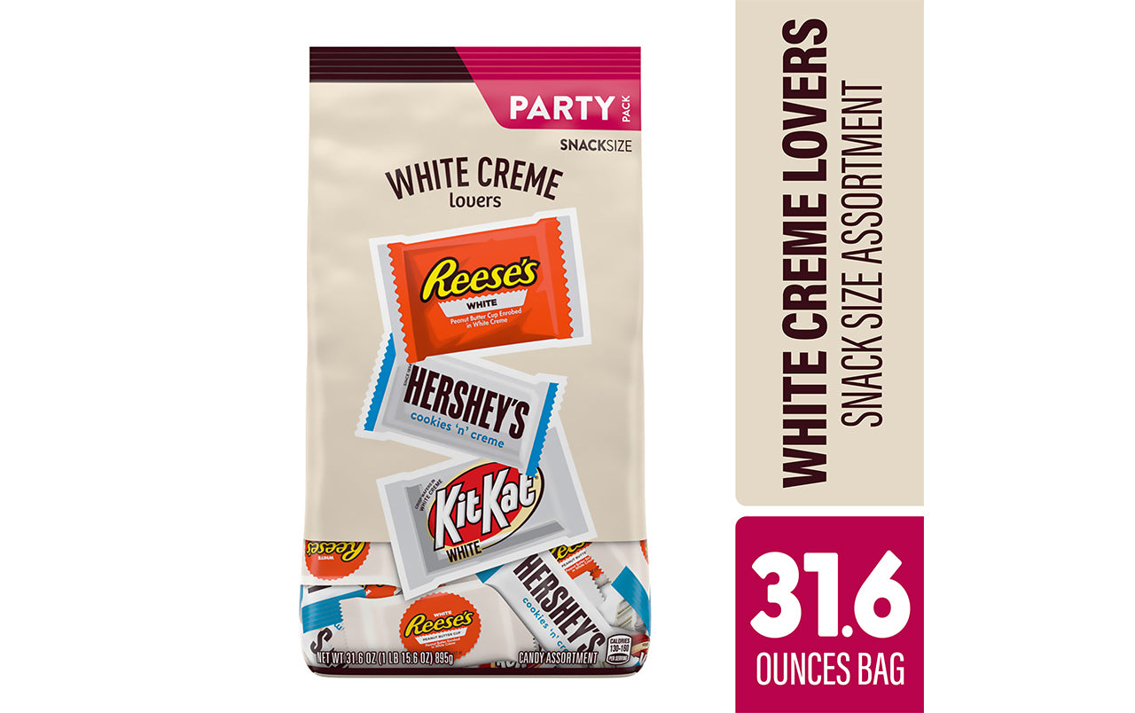 Hershey All Time Greats White Snack Size Assortment, 32.5 Ounce