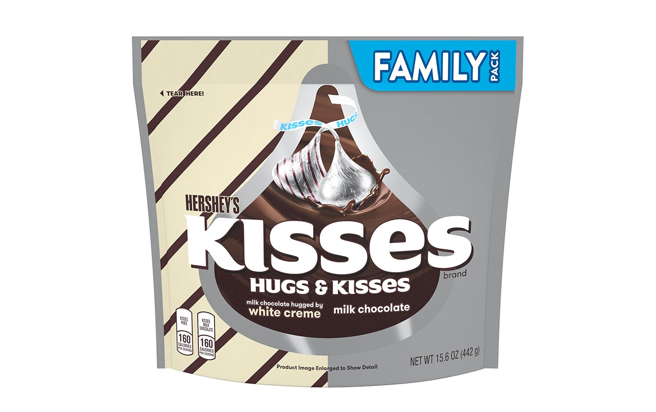 HERSHEY'S KISSES and HUGS Chocolate Candy Assortment, 15.6 oz, 3 Pack