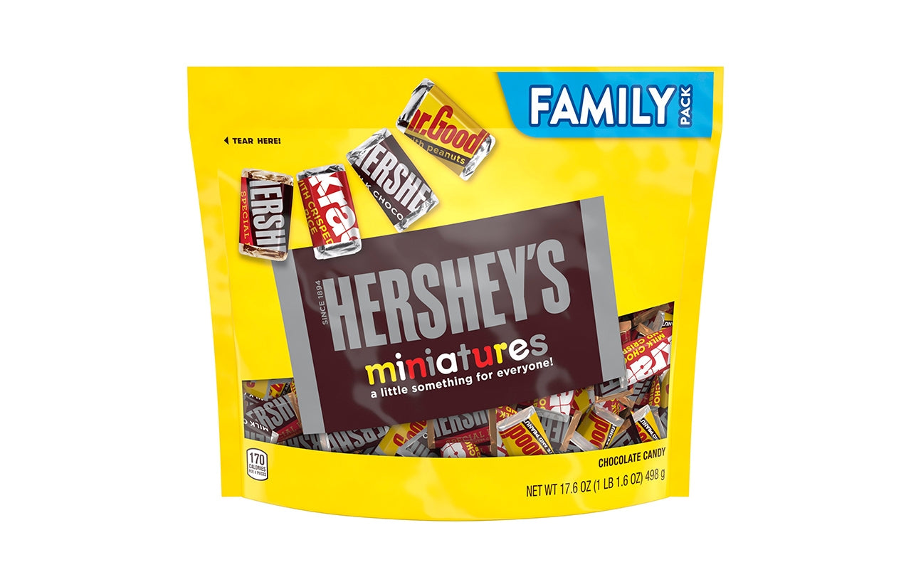 HERSHEY'S Miniatures Chocolate Candy Assortment, 17.6 oz