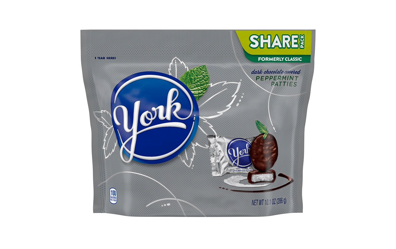 YORK Dark Chocolate Peppermint Patties Candy, 10.1 oz, 3 Pack