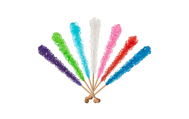 Assorted Rock Candy Sticks, 36 Count