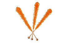 Load image into Gallery viewer, Orange Rock Candy Sticks, 36 count
