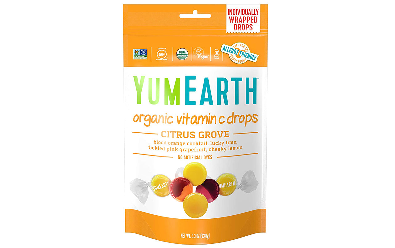YumEarth Organic Vitamin C Citrus Grove Drops, 3.3 oz, 3 Pack